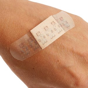 Additional Image 2 - a white band aid on a person's arm