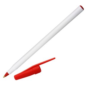 Additional Image 1 - a white pen with red tip