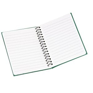 Additional Image 1 - a white notebook with green trim