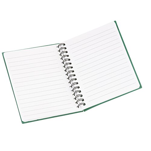 Additional Image 1 - a white notebook with green trim