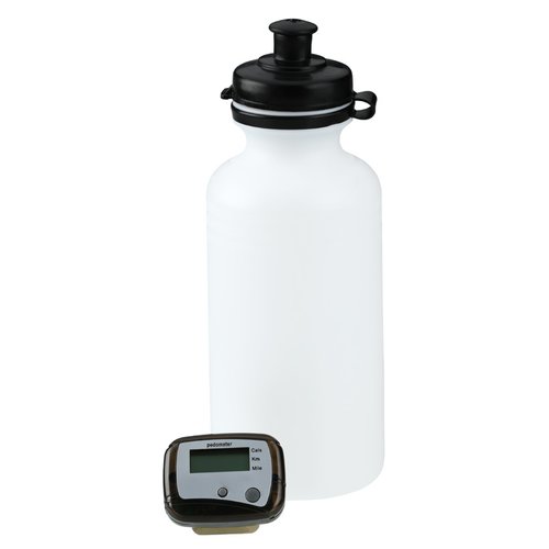 Additional Image 5 - a white water bottle with a black lid