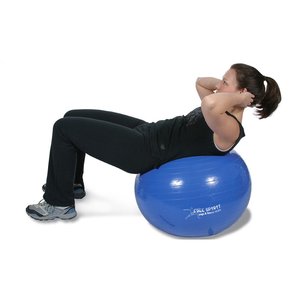 Additional Image 1 - a woman lying on a blue ball