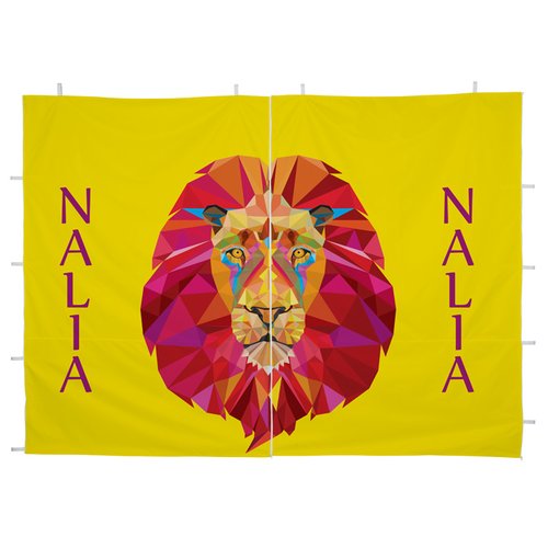 Additional Image 1 - a yellow rectangular object with a lion head on it