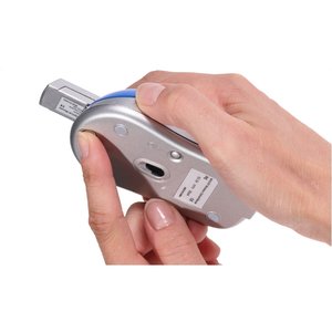 Additional Image 4 - a hand holding a silver cell phone