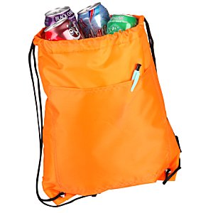 Additional Image 1 - an orange bag with a black string