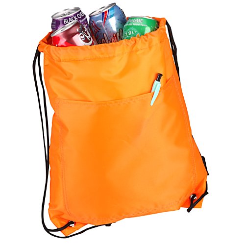 Additional Image 1 - an orange bag with a black string