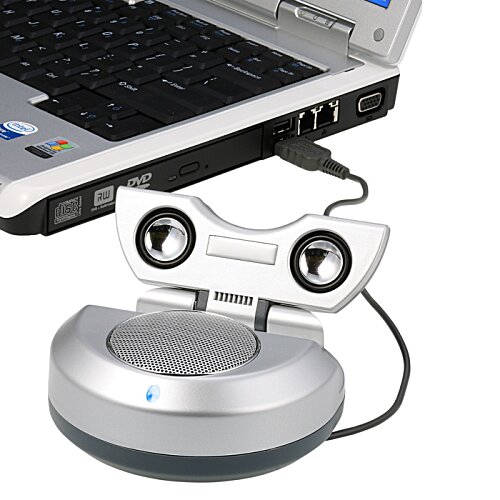 Additional Image 2 - a silver round object with a cable attached to it