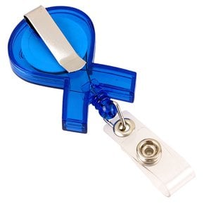 Additional Image 1 - a blue and clear plastic object with a silver strip