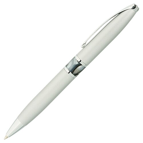 Additional Image 1 - a white pen with a silver logo