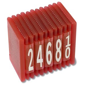 Additional Image 1 - a red cube with white numbers
