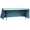View Image 2 of 3 of Hemmed Open-Back Poly/Cotton Table Throw - 6' - 24 hr