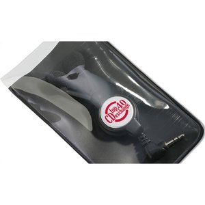 Additional Image 3 - a black rectangular object with a red circle on it