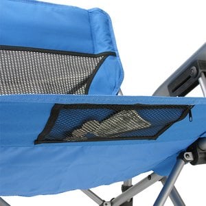 Additional Image 3 - a blue chair with a black mesh pocket