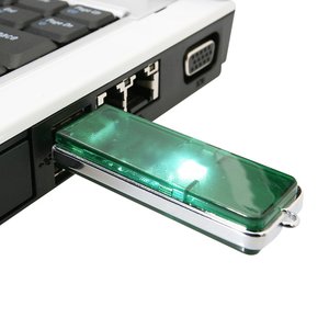 Additional Image 2 - a usb flash drive plugged into a laptop