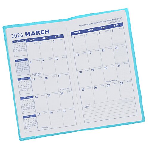 Additional Image 2 - a calendar with blue border