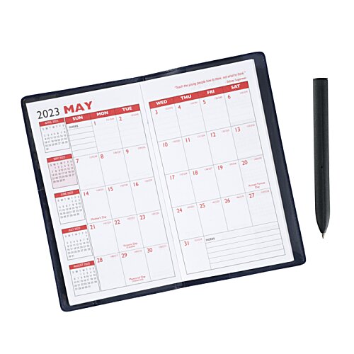 Additional Image 1 - a calendar and pen on a white surface