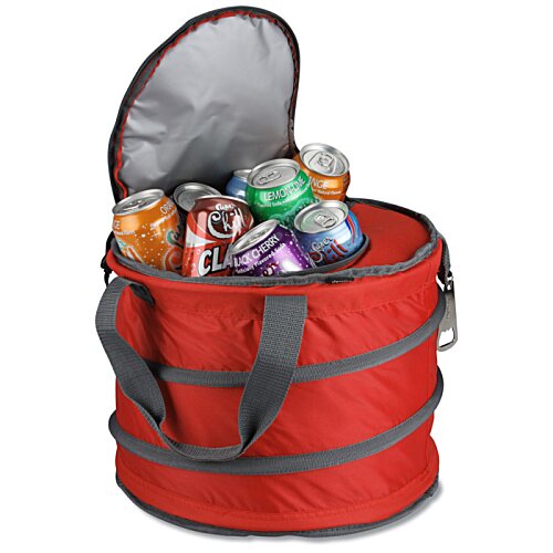 Additional Image 2 - a red cooler with a bag full of food