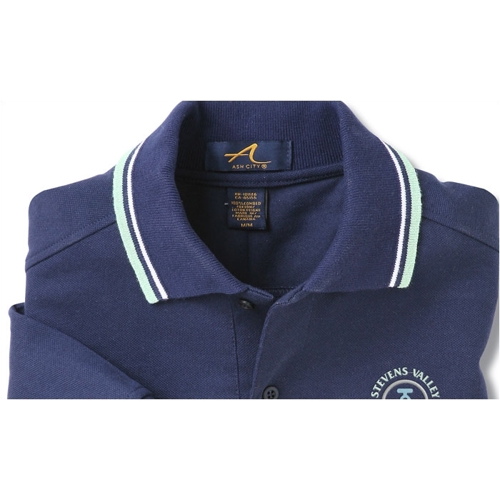 Additional Image 1 - a close up of a blue shirt