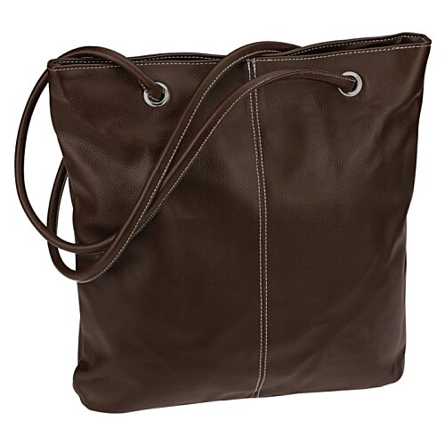 Additional Image 2 - a brown leather bag with a strap