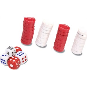 Additional Image 4 - a group of red and white dice