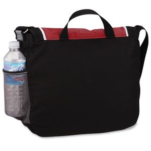 Additional Image 3 - a black bag with a red label