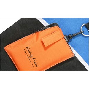 Additional Image 2 - an orange wallet on a black surface