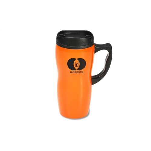 Additional Image 1 - an orange and black coffee mug
