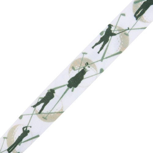 Additional Image 4 - a white and black ribbon with birds on it