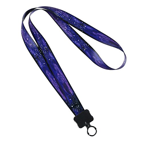 Additional Image 1 - a lanyard with a metal ring