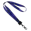 View Image 2 of 3 of Dye-Sub Lanyard - 3/4" - 32" - Metal Lobster Claw - Galaxy