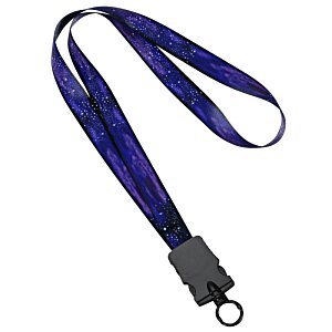 Additional Image 1 - a lanyard with a metal ring