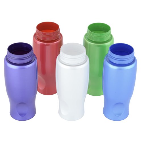Additional Image 1 - a group of colorful plastic bottles