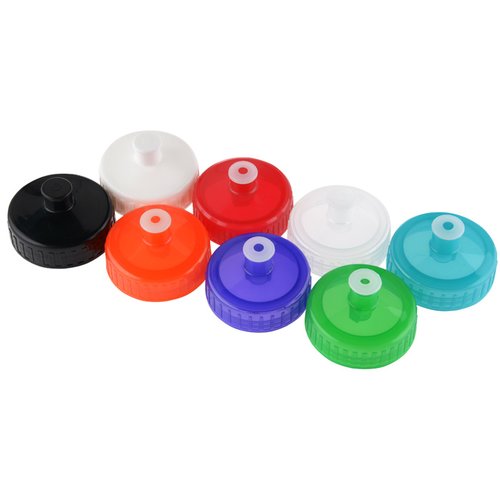 Additional Image 2 - a group of colorful plastic caps