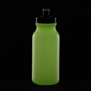 Additional Image 1 - a green water bottle with a black lid