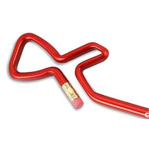 Additional Image 3 - a red pencil in the shape of a man