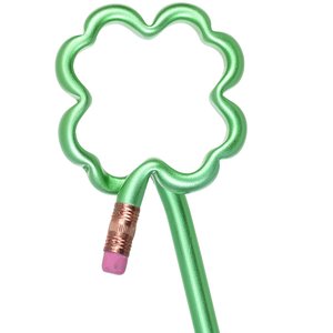 Additional Image 2 - a green pencil with a pencil in the shape of a flower