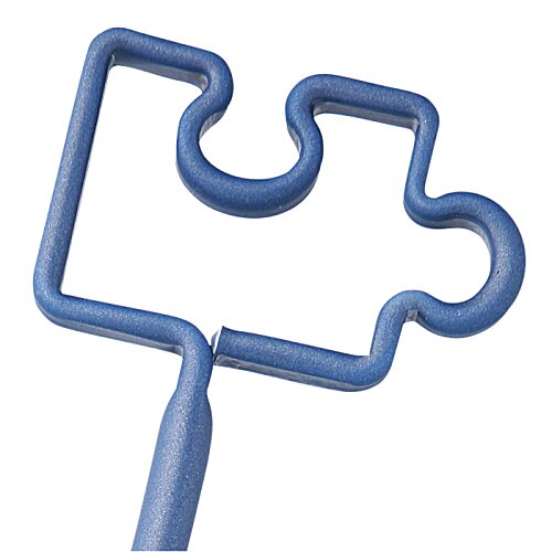 Additional Image 1 - a blue puzzle piece with a white background