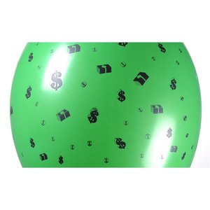 Additional Image 1 - a green balloon with black specks