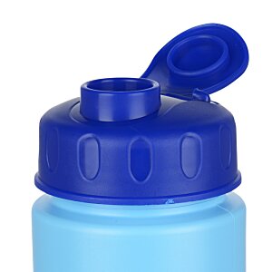 Additional Image 1 - a blue plastic bottle with a blue cap
