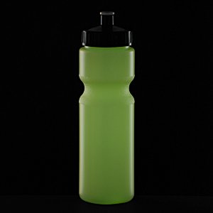 Additional Image 3 - a green water bottle with a black lid