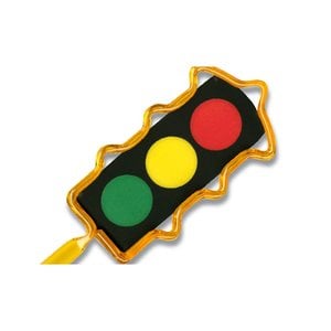 Additional Image 1 - a traffic light with yellow and red lights