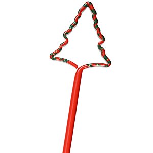 Additional Image 1 - a red pencil with a tree shape