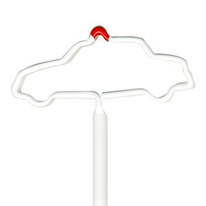 Additional Image 1 - a white outline of a car