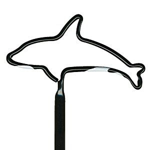 Additional Image 1 - a dolphin outline on a stick