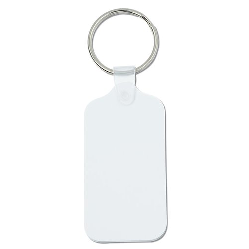 Additional Image 1 - a white key chain with a ring