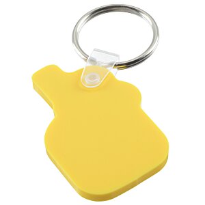 Additional Image 1 - a yellow key chain with a ring