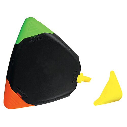 Additional Image 1 - a black green yellow and orange triangle shaped object