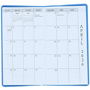 Additional Image 1 - a calendar with blue border