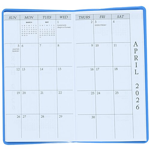 Additional Image 1 - a calendar with blue border