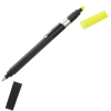 View Image 2 of 4 of Dri Mark Double Header Pen/Highlighter - Black Barrel